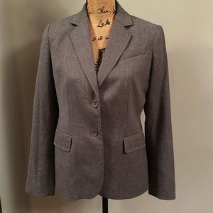 Talbots gray suit jacket. Size 4.